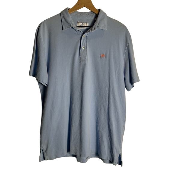 Southern Tide The Skipjack Beachside Polo Trim Fit Shirt Light Blue - Picture 1 of 5